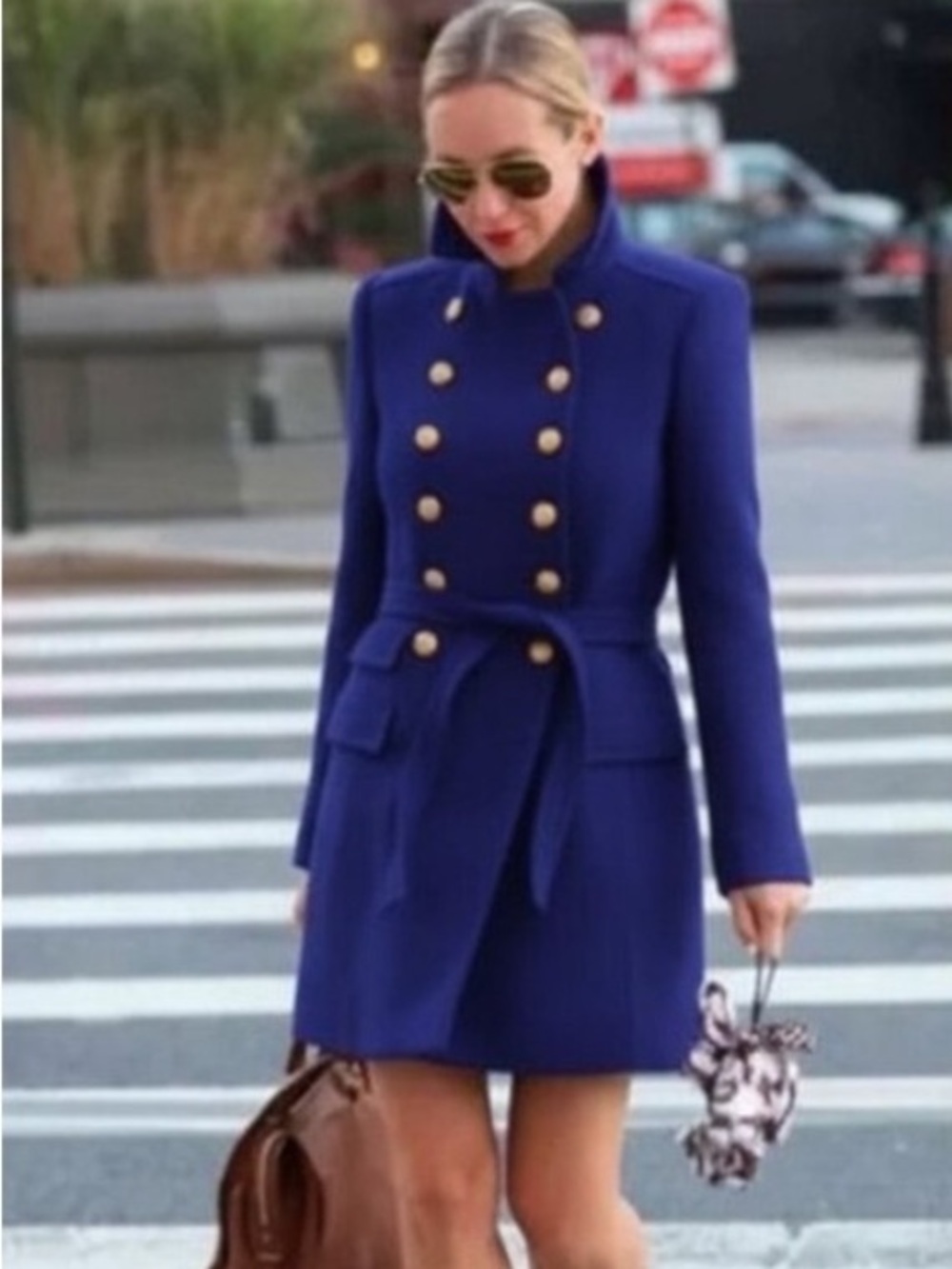 J. Crew Double Cloth Purple Wool Women’s Coat made in Italy size XS (2)